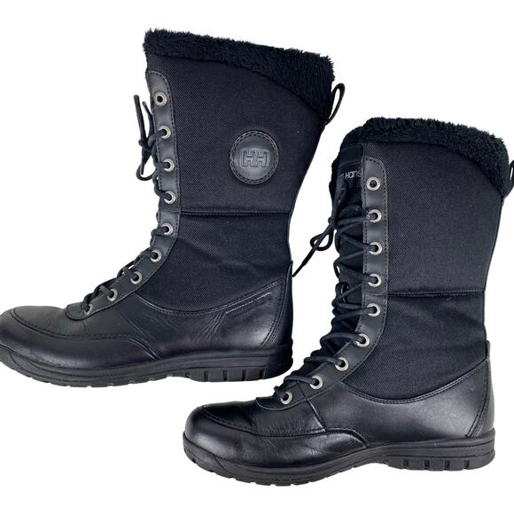 Helly Hansen Black Waterproof Winter Boots Womens Size 6 - Picture 4 of 15